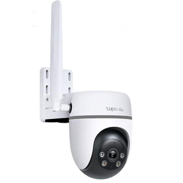 TP-Link Tapo TC40GW Cámara de Videovigilancia 4G LTE, 360°, Visión Nocturna Color, Detección IA, Resistente IP66, Control APP